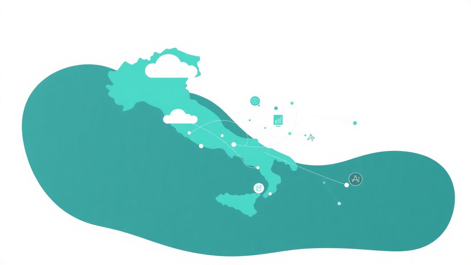 Illustrazione del modello economico-climatico di Nexternalytics sulla Calabria